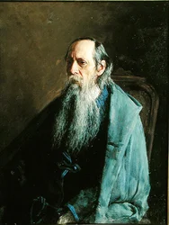 Portrait of the Author Michail Saltykov-Shchedrin